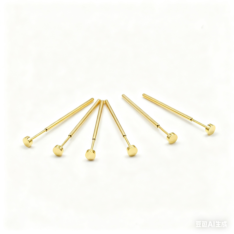 Customized Gold Plated Spring Test Probe with 1.90mm Pitch and 1.35mm/1.40mm Mounting Hole for PCB ICT Testing