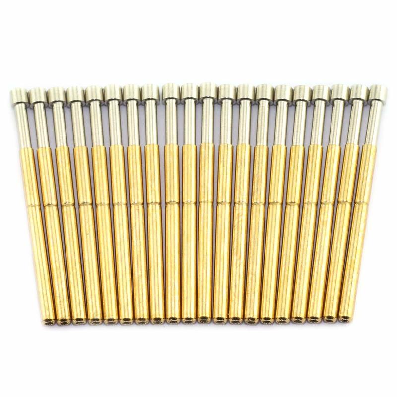 P125-A Spring Test Probe Pogo Pin with 5A Current 50m Ohm Resistance and 33.35mm Length for PCB Testing