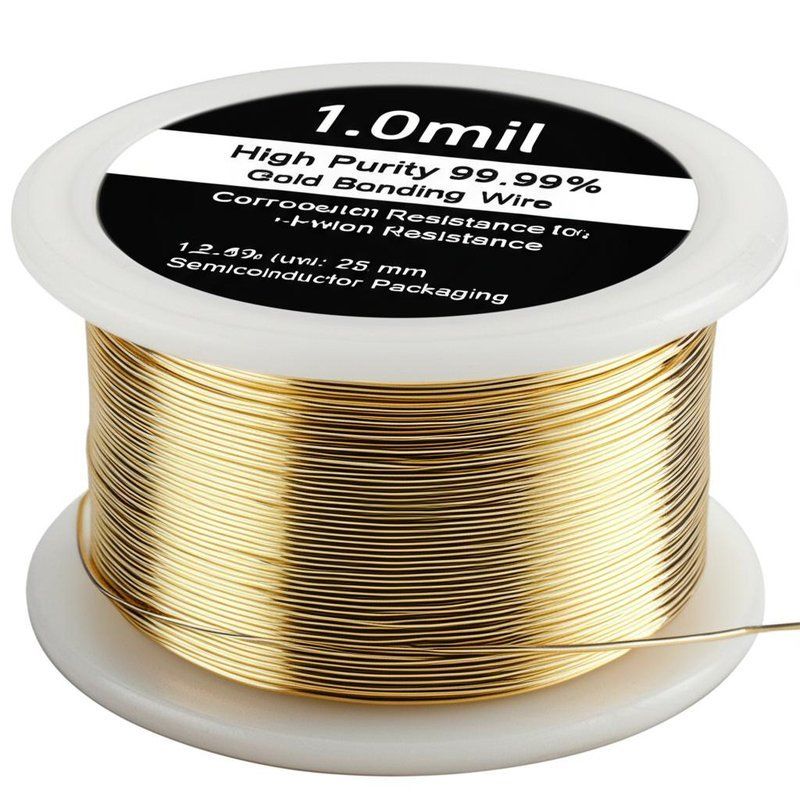 1.0mil Высокая чистота 99,99% Золотой проволока с коррозионной стойкостью для полупроводниковой упаковки