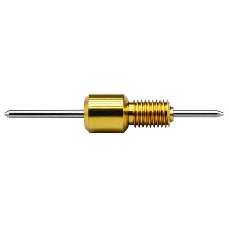 Gold Plated Brass Barrel Spring Test Probe with 1.50mm Full Stroke and 50mΩ Max Contact Resistance for ICT Testing