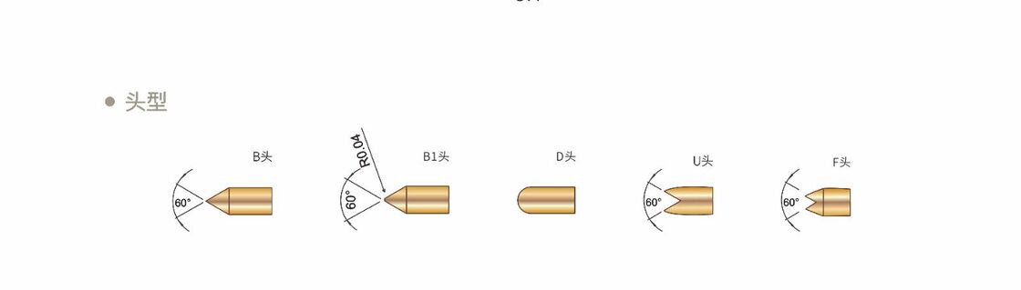 Золотопокрытый высокопрочный пружинный испытательный зонд.
